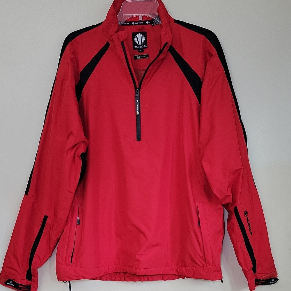 Sunice Typhoon‎ Windbreaker 1/4 zip Golf Jacket Mens L